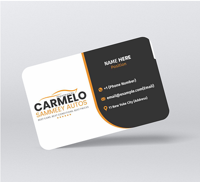 One Sided Business Card branding business card canva coreldraw design graphic design logo one sided business card packaging