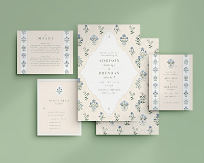 Wedding / Garden Wallpaper floral formal graphic design illustration invitation design wedding wildflowers