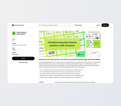 Crafting Shopify Sections with AI: The Square Brand brand branding branding design ecommerce logo shopify app shopify store startup visual design