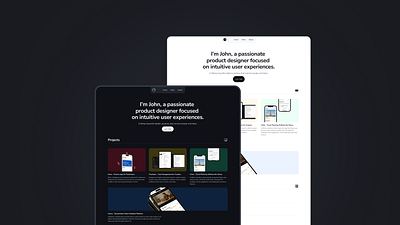 Portra – A Responsive Framer Portfolio Template for Desigers animation branding creative portfolio graphic design motion graphics personal website
