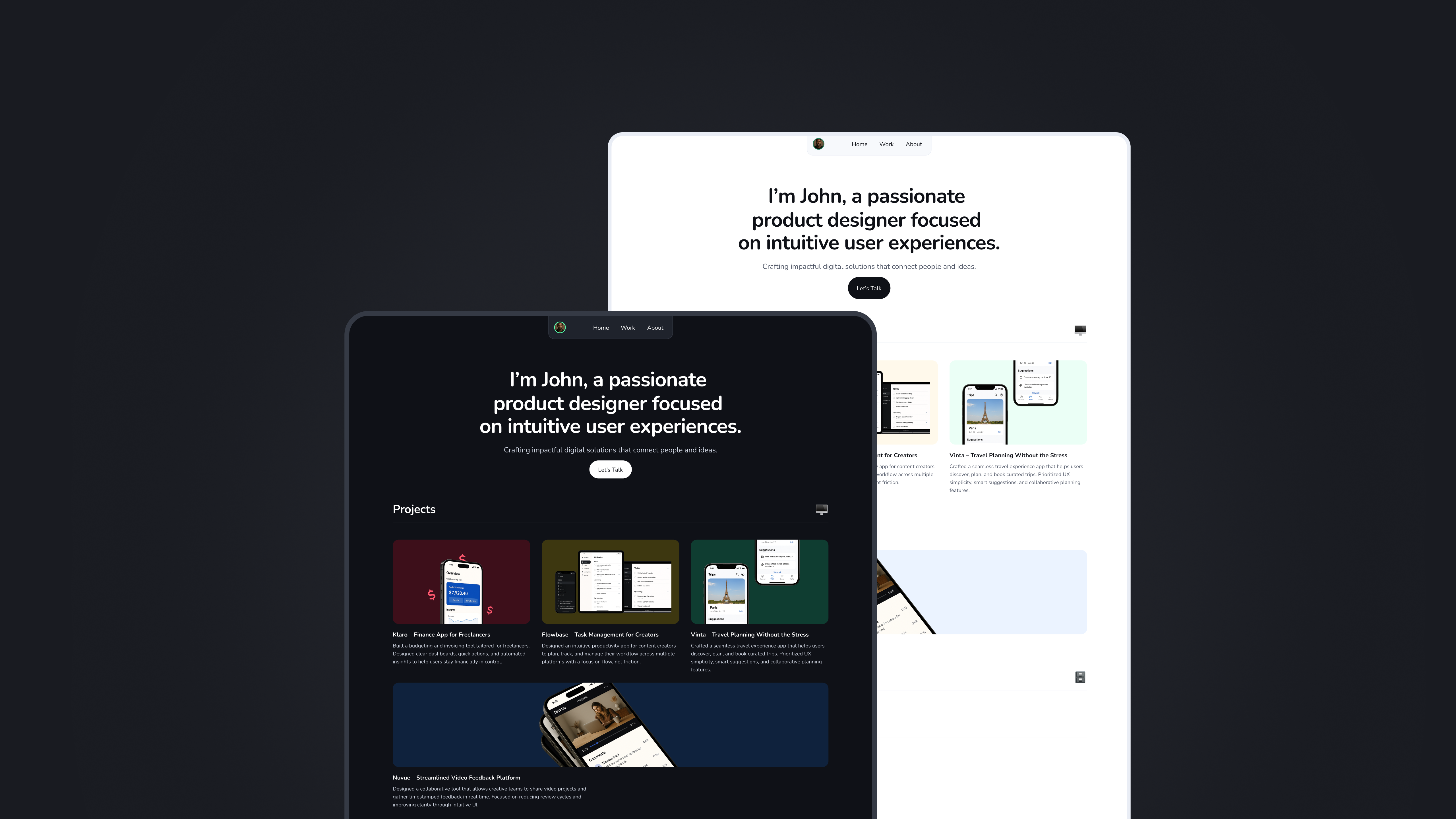 Example of Responsive Framer Website Design