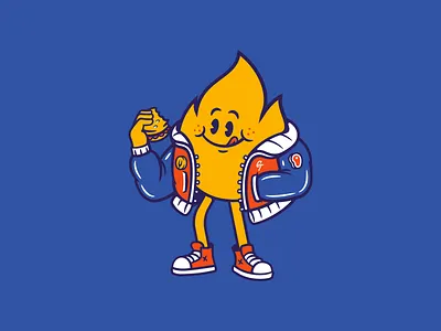 Grill Team 🔥🎒 branding design digital art dojo studio illustration logo