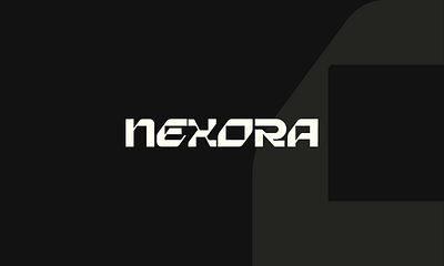 Nexora Logotype branding design graphic design logo typography vector