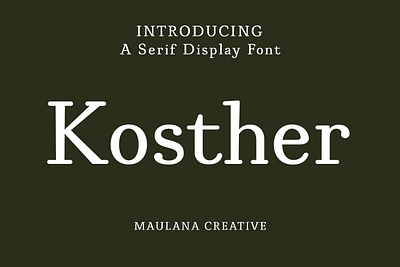 Kosther Classic Serif Font branding branding serif font font branding fonts graphic design logo nostalgic serif