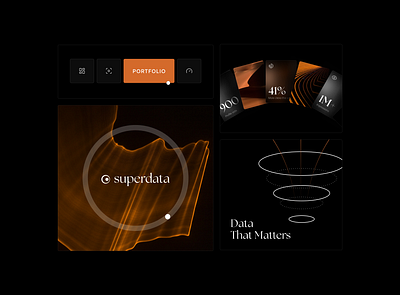 Brand exploration branding design exploration figma gallery minimal orange ui