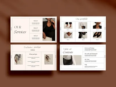 Minimal Aesthetic Pricing & Service Guide Canva Template business canva canva template marketing presentation price guide service guide
