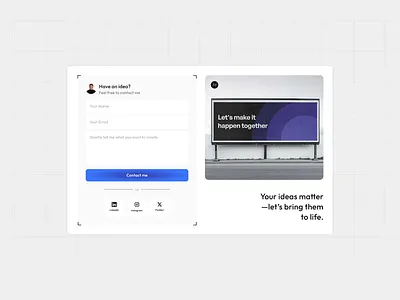 Contact form contact design form