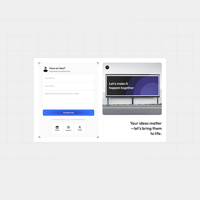 Contact form contact design form