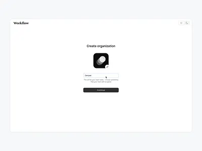 Workflow – Team Sign-Up Flow app approve collaboration creative design feedback product management productivity project management review saas ui workflow