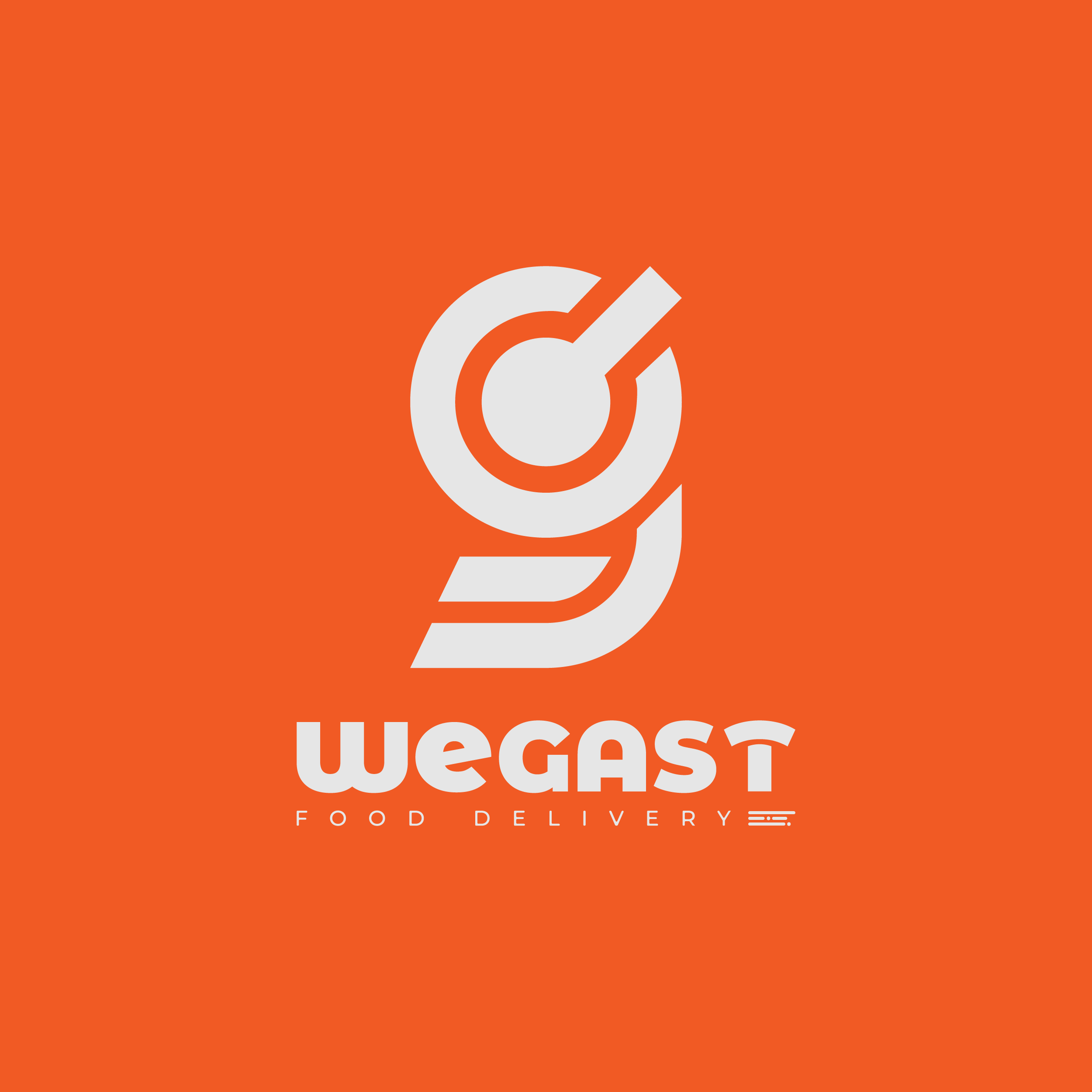 [Rebound] WEGAST — Logo for a Food Delivery App app branding graphic design logo rebound typography