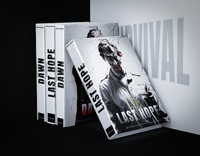 The Fall, Last Hope, Dawn: A Post-Apocalyptic Trilogy animation book branding cover design graphic design logo motion graphics print typography vector