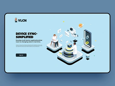 Landingpage code crypto illustration isometric programmer tech vector web3 workflow