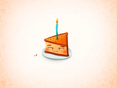 Happy birthday to me! birthday cake celebration gift illustration