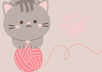 Vector cat design graphic design illustration vector