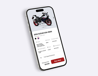 Motorcycle Store Mobile Design android app app design clean ui ecommerce figma figma design ios app minimal design mobile app mobile design motorcycle store motorcycle store design ui ui design ux ux design web desgn