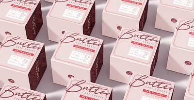 Butter Cake Shoppe art direction baked goods bakery branding brand identity brand positioning branding cake logo cake packaging cake shop identity creative concept design dessert packaging food brand french inspired gourmet bakery graphic design joyfull brand modern bakery storytelling