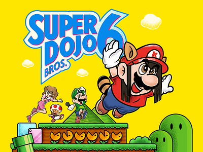 Super Dōjō Bros. 6 👹🎮 3d after effects animation blender digital art dojo studio motion