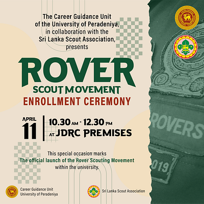 ROVER SCOUT MOVEMENT Posts branding design graphic design illustration