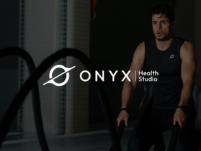 ONYX Health Studio Logo abstract logo branding fitness logo graphic design gym logo health logo illustration logo design logo designer logo mark minimal logo onyx onyx logo