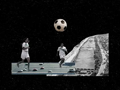 Revealing a River ⚽️🌊 after effects animation collage design digital art dojo studio illustration motion