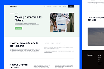 Donation page design concept figma landing page page popular trend ui uiux ux web webdesign website website design