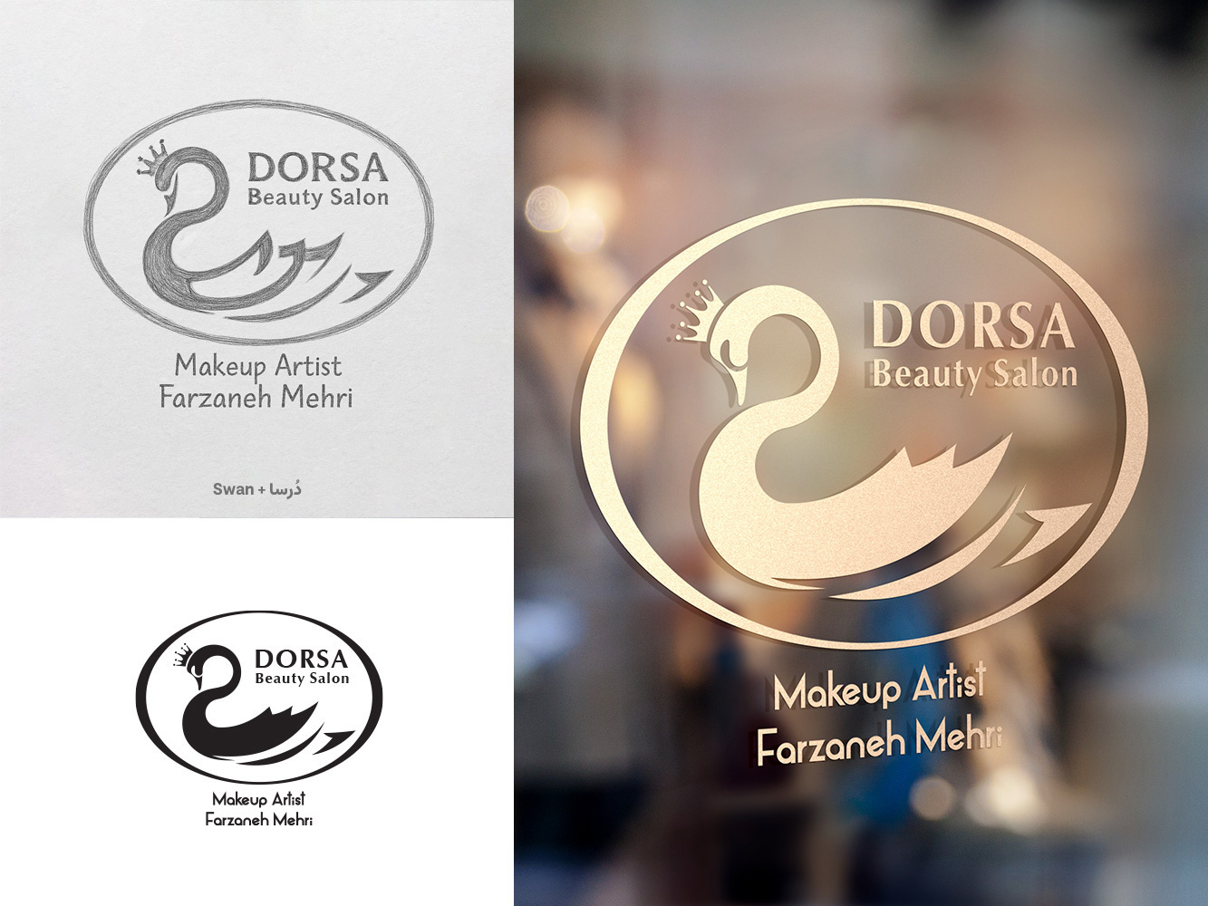 Dorsa Beauty Salon | Logo Design beauty salon beauty salon logo brand design brand identity branding freelance designer graphic design graphic designer logo logo design luxury logo design طراحی لوگو طراحی لوگو سالن زیبایی طراحی لوگو لاکچری