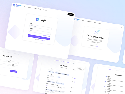 SaaS Onboarding - TurboApply modern onboarding saas signup ui ux website