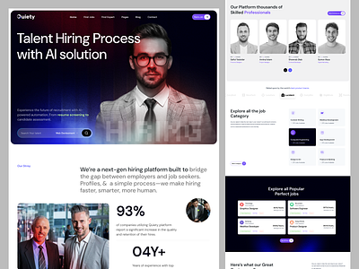 Modern Talent Hiring Landing Page | Job Portal Platform UI aihiringui airecruitmentui candidateportalui digitalrecruitmentui employerdashboardui hiringexperienceui hiringplatformdesign hrtechui jobboardui jobcategoryui jobportaldesign jobsearchlanding jobseekeruxdesign modernhrdesign professionalhiringui recruitmentlandingpage recruitmentux recruitmentwebsiteui talentacquisitionui talentmarketplaceui