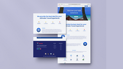Travel Webpage Design - UI/Ux Design design typography ui ux web design webpage design