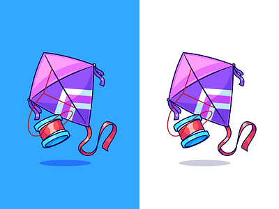 Layangan (kite)🪁 activity branding childhood doodle festival flat fly game hobby icon illustration kite logo outdoor paper sky thread toy wind yarn