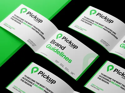 Pickup point—Brand Guidelines brand design brand mark brrand logo