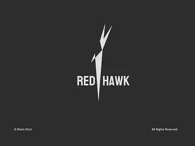 Red Hawk abstract branding creative fashion graphic design hawk logo logo design logomark modern red symbol