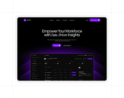 Dark Hero Section figma productdesign saas ui uiuxdesign webdesign website
