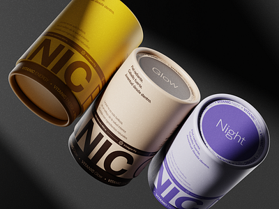 Vitanic Supplement Branding 3d mockup 3d model branding graphic design minimalist label design packaging and label design sleek modern label supplement branding supplement label supplement label design