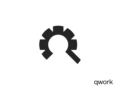 work, minimalist ai logo design branding design efficiency letter logo logo logo design minimalist logo modern logo design negative space logo q letter logo setting startup logo design work logo
