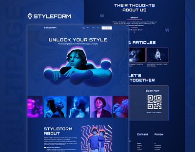 Styleform – Fashion Template for Clothing Brands beauty beauty fashion beauty website clothing cloting website template design designtocodes fashion beauty fashion beauty template fashion beauty website fashion website figma template template design uiux website design website template