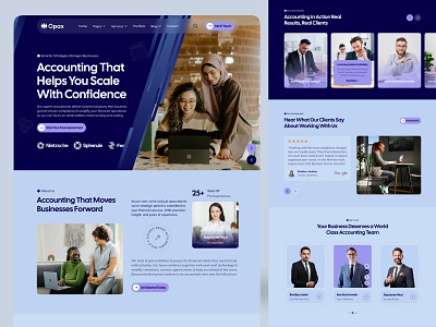Accounting Services Agency Website Design accountant accounting advisor attorney audit bookkeeping consultant consulting corporate cpa financia advisor financial homepage landing page tax uiux uiuxdesign web web design website