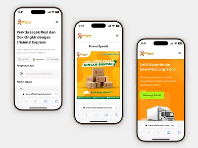 Efisiensi Express - Landing Page Responsive Mobile View figma landing page landing page design ui ui design ui designer uiux uiux design uiux designer ux ux design ux designer web design web designer