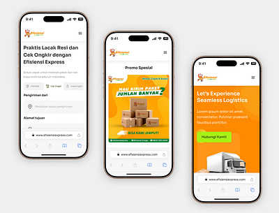 Efisiensi Express - Landing Page Responsive Mobile View figma landing page landing page design ui ui design ui designer uiux uiux design uiux designer ux ux design ux designer web design web designer