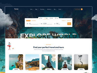 Tours and Travel Website Langing Page angular booking holiday hotel booking langing page portal system t tour booking tourpy travel trip website