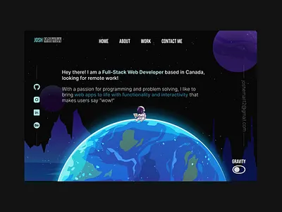 Portfolio: Space theme branding design graphic design illustration ui ux