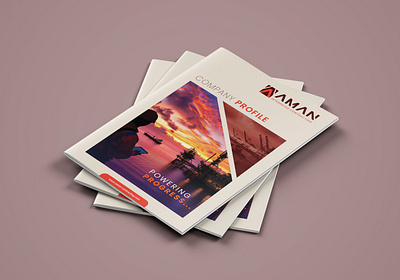 Aman Integrated Contracting - Company Profile branding design graphic design illustration indesign logo