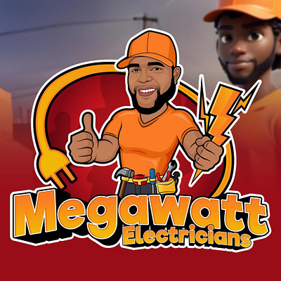 Cartoon Logo Design – Megawatt Electricians By CartoonLogoX branding businessidentitydesign cartoonlogo cartoonlogox creativelogodesign customcartoonlogodesign customlogodesigner electricianlogo electricianmarketing graphic design graphicdesignfortrades logo logodesignusa mascotlogodesign professionallogodesign servicebusinesslogo serviceindustrybranding tradesmanbranding vectorlogodesign