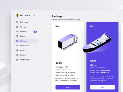 Pricing Page - clearfreight card dashboard design iftikhar illustration inara inspiration isometric pricing saas shaikh studio ui vector web webapp
