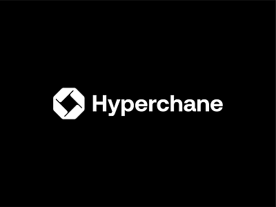 Hyperchane blockchane brand identity branding crypto logo logo design logo designer