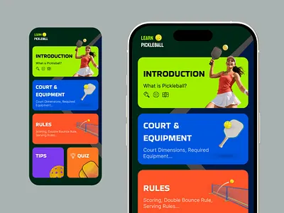 PickleBall App app figma mobile app pickleball sport