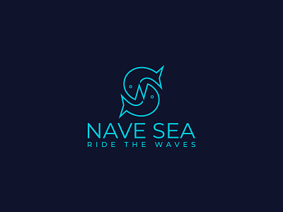 NaviSea Minimalist logo design graphic design logo logo design minimalist logo sea logo