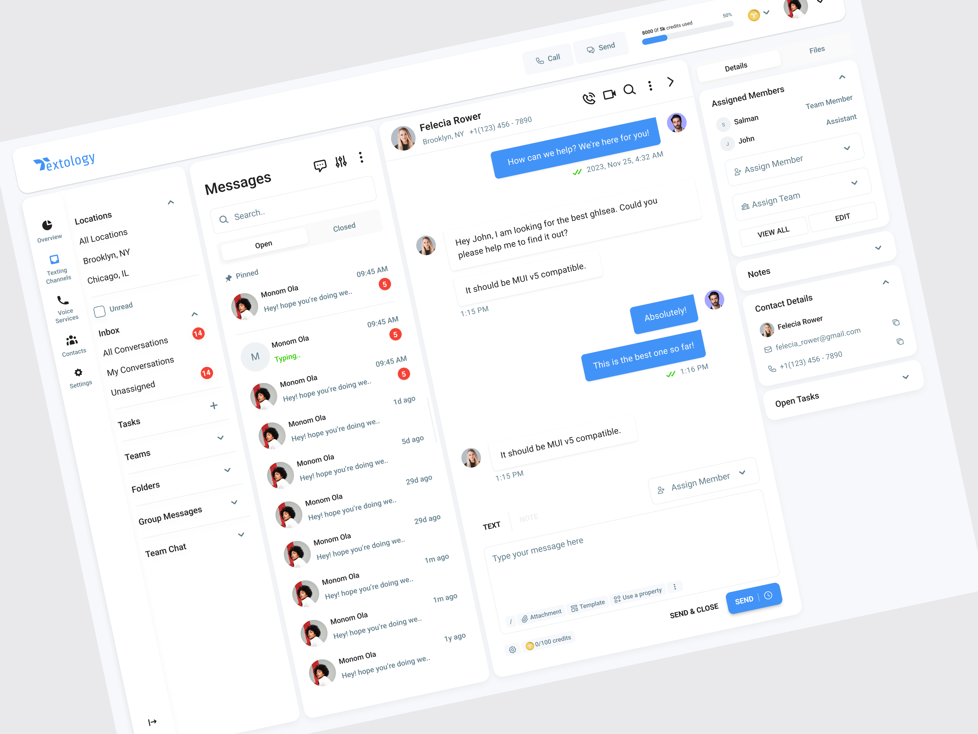 Textology – Business Messaging Dashboard branding businessmessaging cleandesign crm dashboarddesign design graphic design illustration logo messagingapp productdesign saas typography ui ux vector webapp website