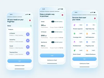 Insurance services App Onboarding app design business insurance corporate insurance design insurance insurance agency insurance app life insurance mobile app onboarding ui ux ux design