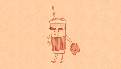 I can't live a single day without Coffee! art artwork bag cafe coffee design fashion graphic design illust illustration ipad pattern photoshop straw sunglasses takeaway togo tweetyheather work 커피